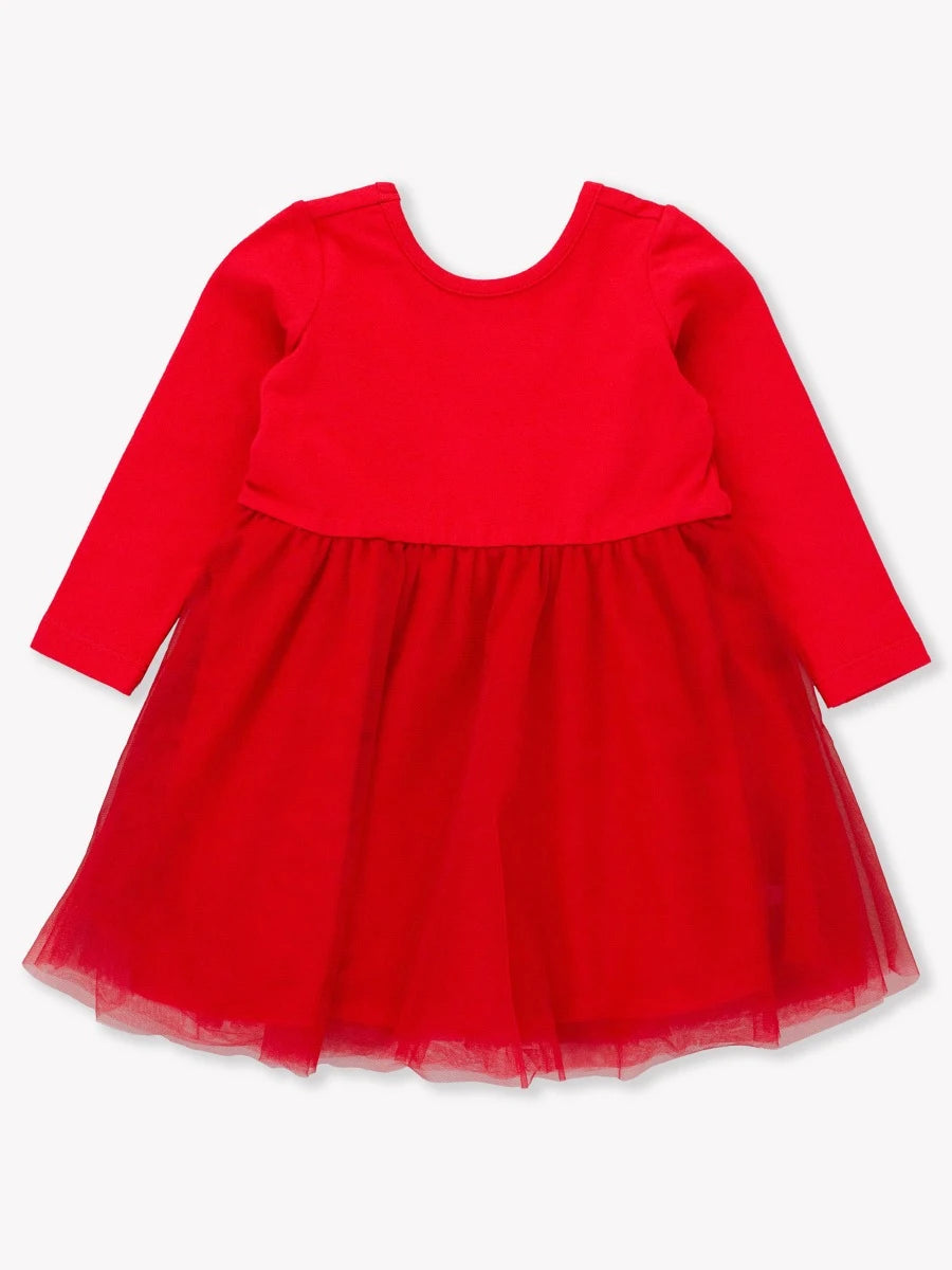 long sleeve red tulle dress Red Long Sleeve Tulle Dress – Stitchin' Pretty