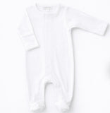 Magnolia Baby - Essentials White Trim Footie with options