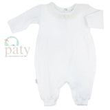 Paty Romper with Chiffon Trim