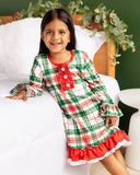 Christmas in JULY - Gown with Bloomers - Christmas Plaid