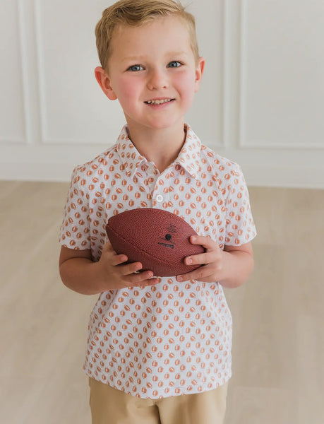Boys Football Frenzy Knit Short
Sleeve Performance Polo
