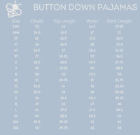 Christmas in JULY - Button Down Pajamas - Green Stripe 2 piece button up
