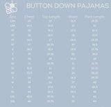 Christmas in JULY - Button Down Pajamas - Green Stripe 2 piece button up