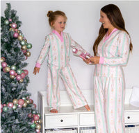 Christmas in JULY - pink nutcracker Button Down Pajamas