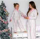 Christmas in JULY - pink nutcracker Button Down Pajamas