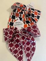 Wee One King Checkerboard College Bow