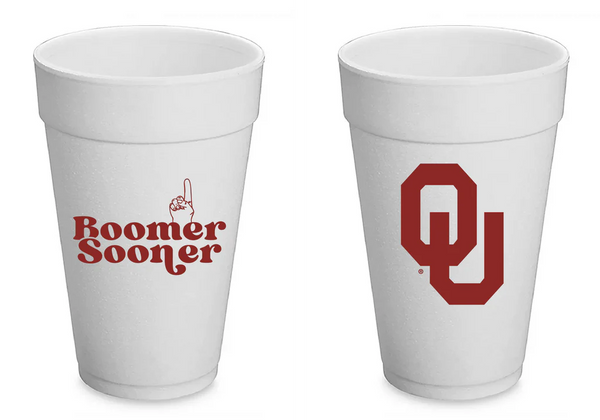 Gameday Styrofoam Cups - Set of 8