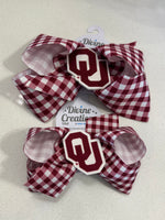 Wee One - Gingham Print OU bow