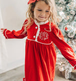 Christmas in JULY - Ruffle Nightgown - Red Holiday Lounge