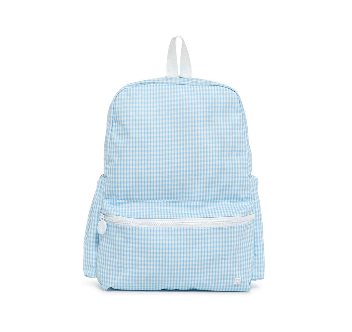 ◆typeservice◆ Checkered Button Pocket Bag Sky Blue OSTA41S Trvl Design Backpacker – Stitchin' Pretty