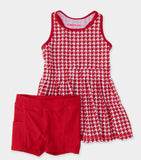 RB - Houndstooth Active Dress with biker shorts