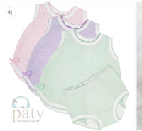 Paty LAVENDER - 2 PC Set, Sleeveless Top w/ Diaper Cover