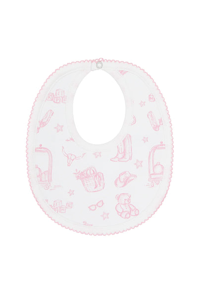 NellaPima Pink Lone Star Toile Bib