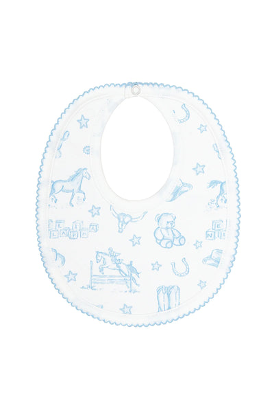 NellaPima Blue Lone Star Toile Bib