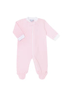 Nellapima Bubble Zipper Footie - Pink & Blue