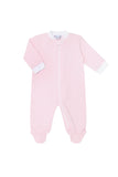 Nellapima Bubble Zipper Footie - Pink & Blue