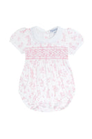 NellaPima Pink BUNNY Toile Baby Bubble