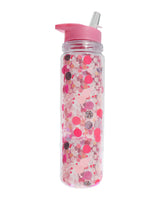 Packed Party Confetti Water Bottle with Straw