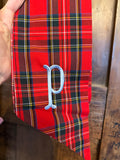 Tartan Wreath Sash - blank