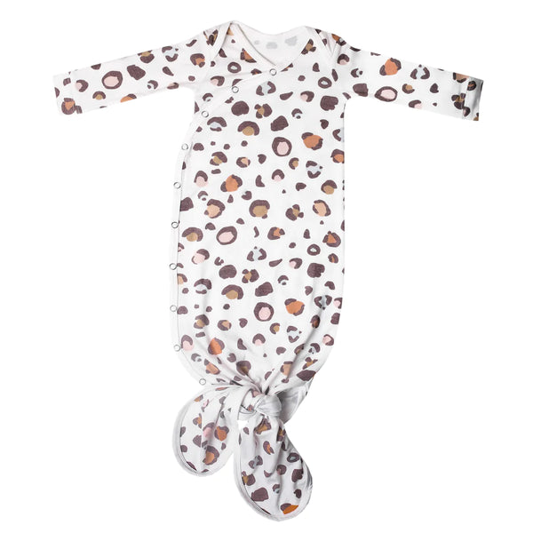 Copper Pearl Knotted Newborn Gown