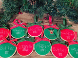 Handwritten Christmas Ornament